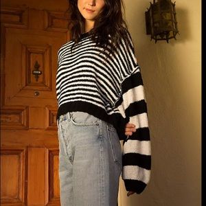Free People Good Vibes Crew Sweater 